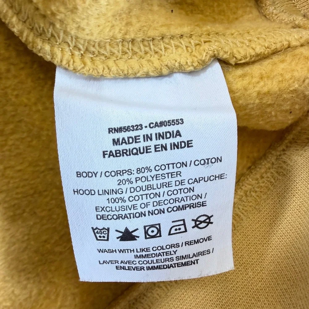 Nike Sportswear Club Fleece Hoodie Mustard Yellow/Gold  BV2654-725 Mens Large